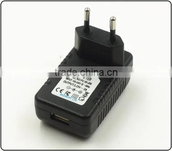 travel power adapter 220v ac to dc 5v 2a USB handly wall charger