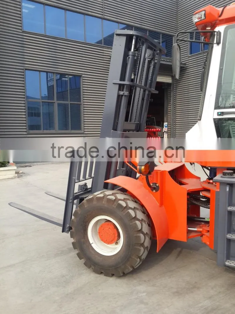 China top brand high quality rough terrain forklift truck SZM C3500 with Weichai engine