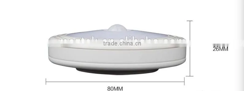 LED light source and white color motion sensor active night light
