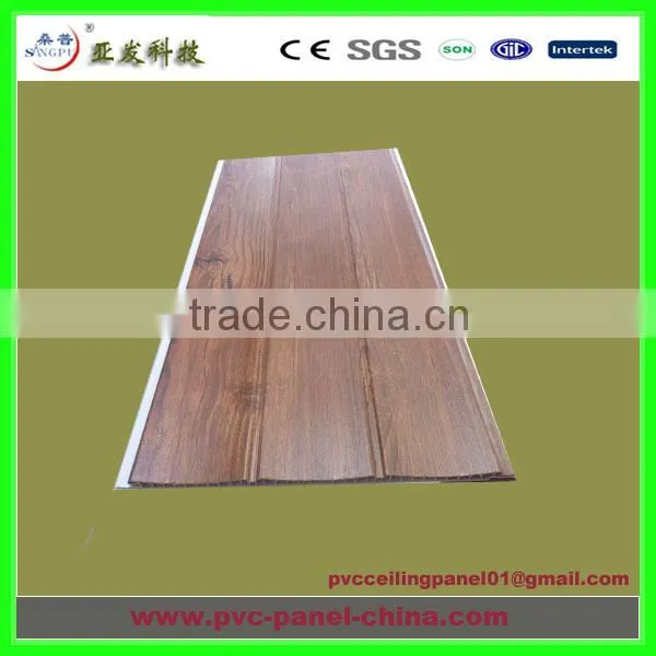 pvc paneling for walls laminated finishing wooden color design