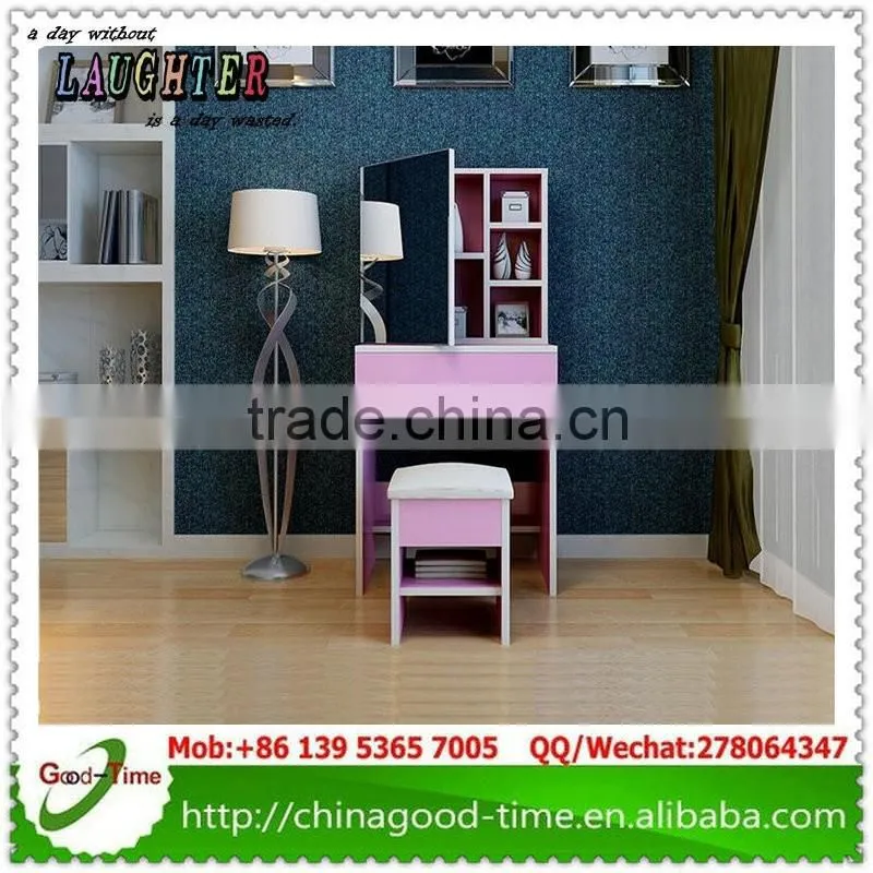 melamine MFC KD design modern dressing table with mirrors