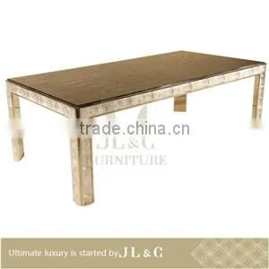 JT14-03 Crystal Dining Table with solid wood from JL&C Luxury Home Furniture Latest Designs 2016 (China Supplier)