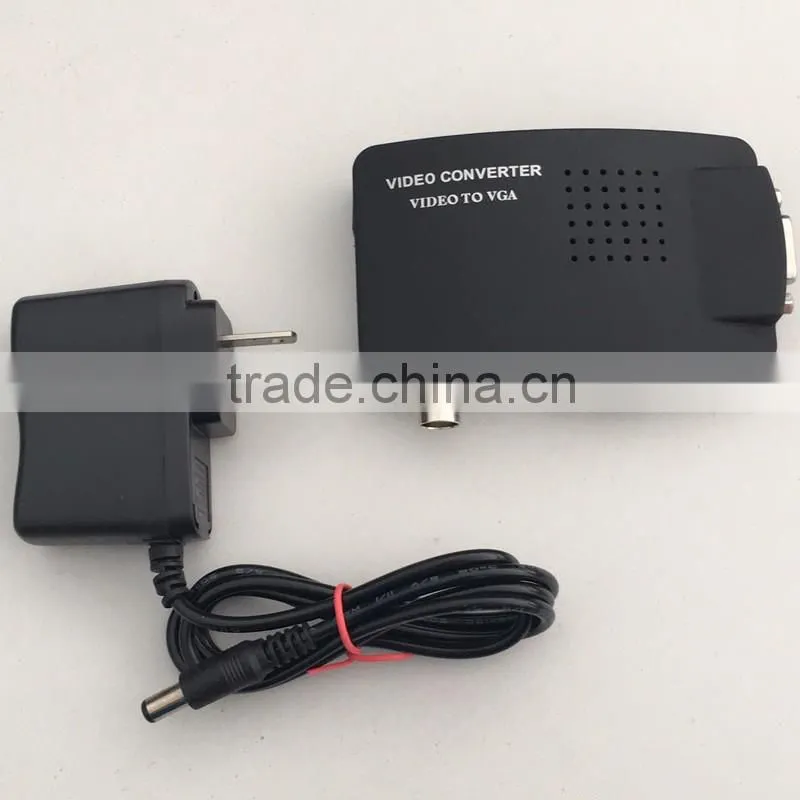 CCTV DVD DVR Camera TV S-video BNC to VGA Video Converter