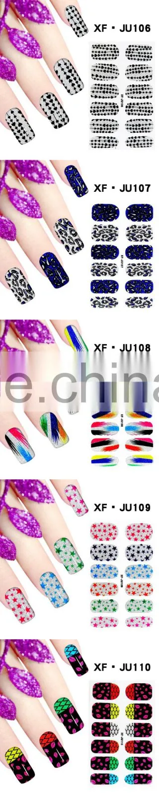 2016 New arrival water transfer nail decals nail art stickers Flower design nail art accessories