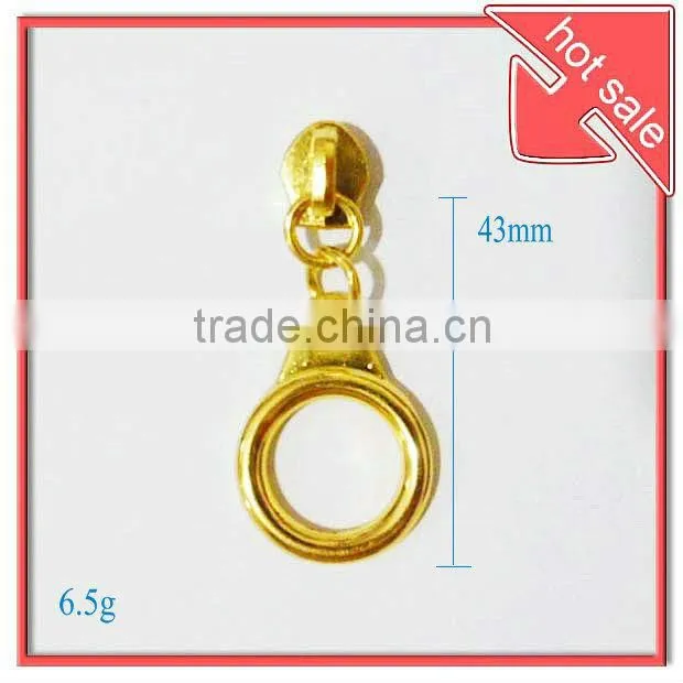 metal zipper pulls, zipper slider with ring