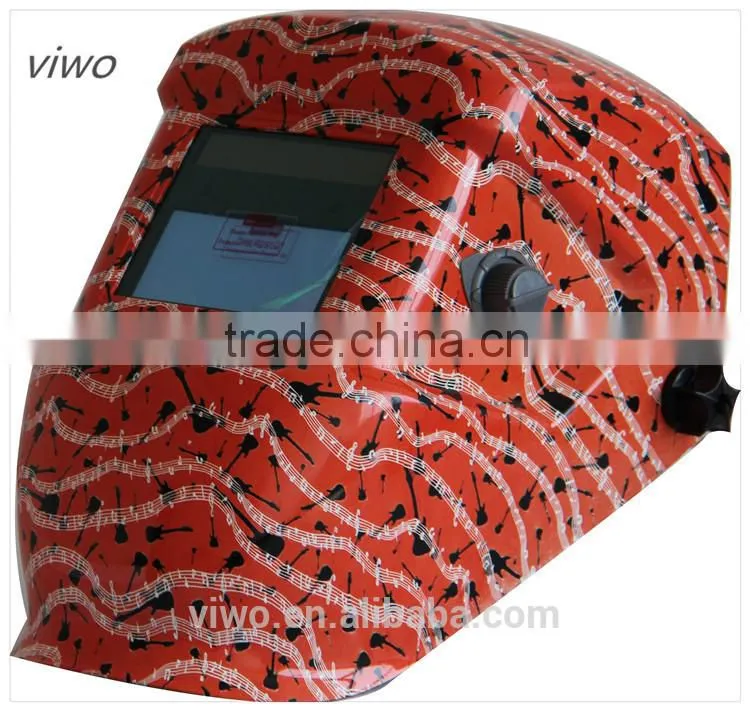 Red Colorful automatic welding helmet