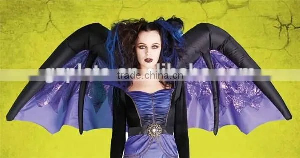 Amazing inflatable bat wings for sale/Halloween decoration wings for adult