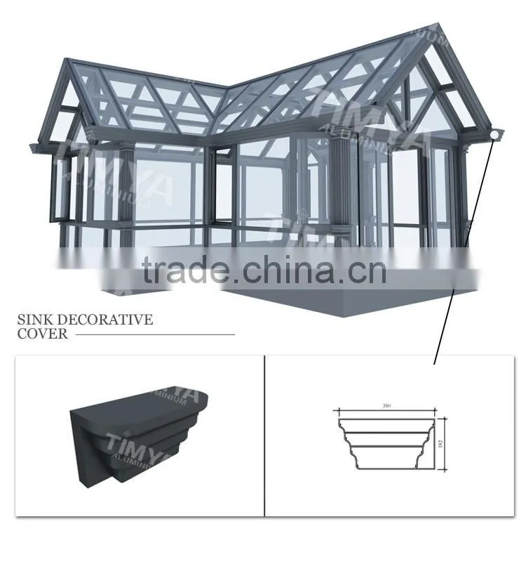 2015 aluminium glass sunrooms
