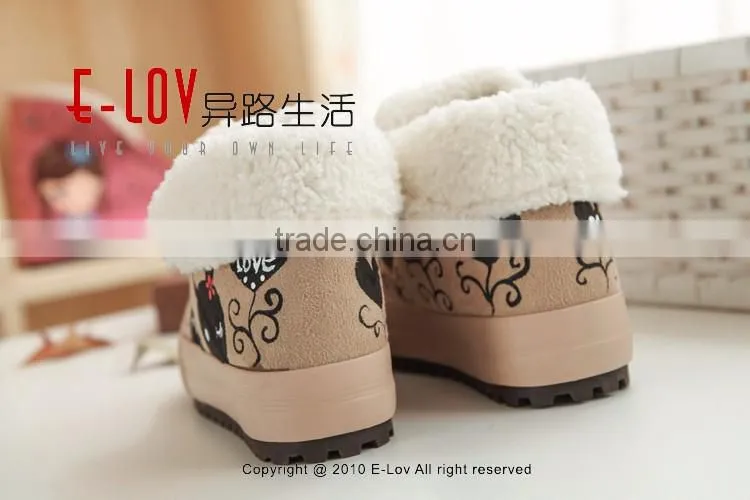 Hot sales high quality and cheap ladies winter shoes