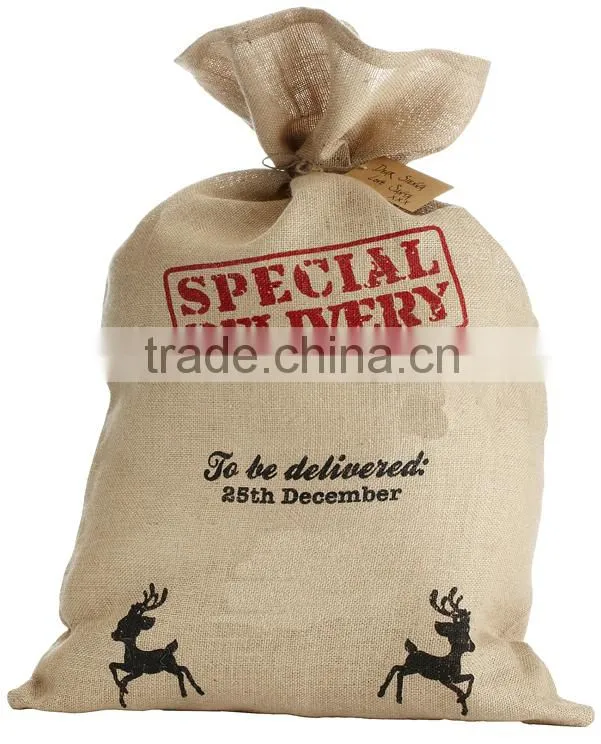 Christmas Cotton Burlap sack