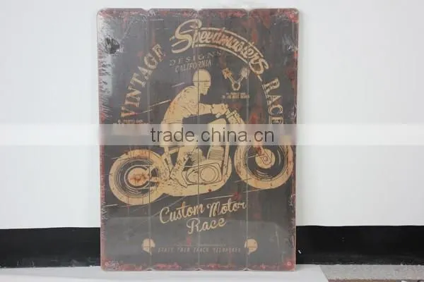 Vintage Wooden Wall Painting Hanging Decor