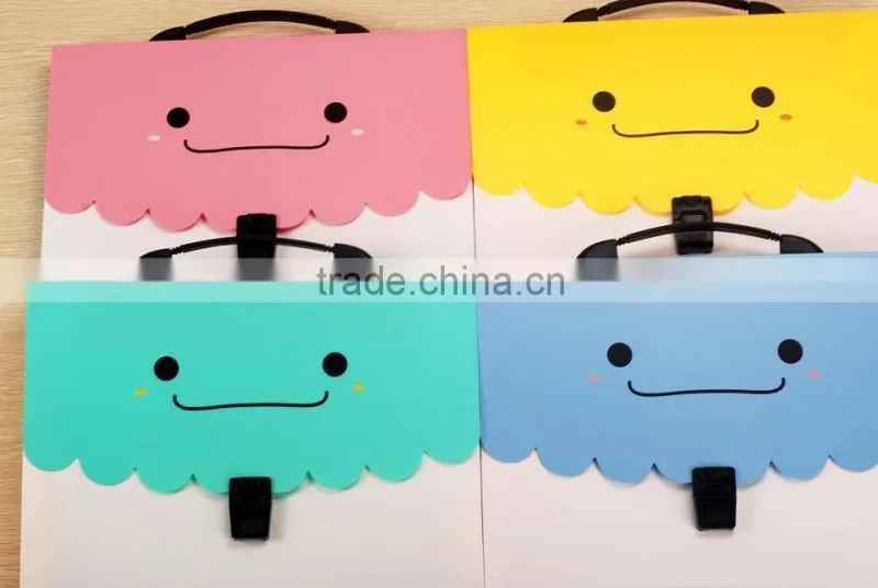 Smile series Paper filing expanding file folder vertical expanding file
