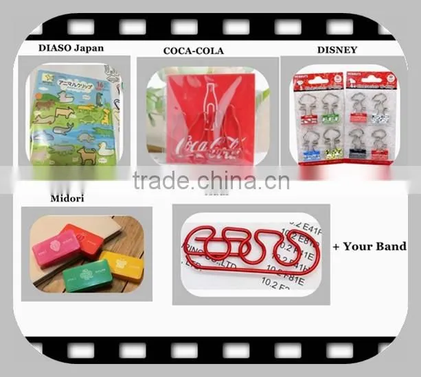 professional factory customer logo red fancy heart shape novelty paper clips