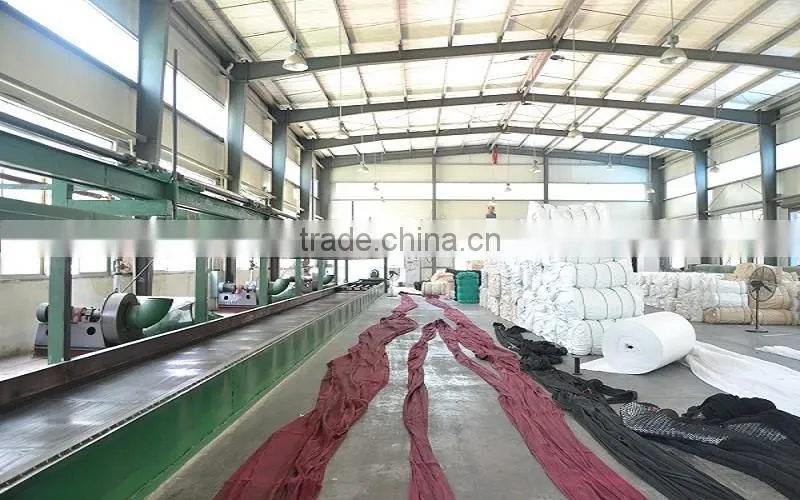 High Strength Orangen 5mm 3" HDPE bradied knotted netting for large scaled single ship bottom trawl net
