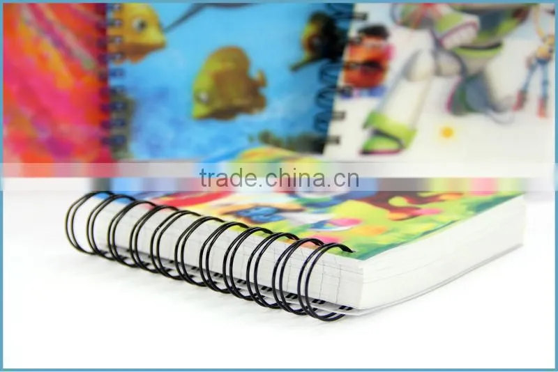 3D Covered Wholesale Paper Notebooks with Spiral