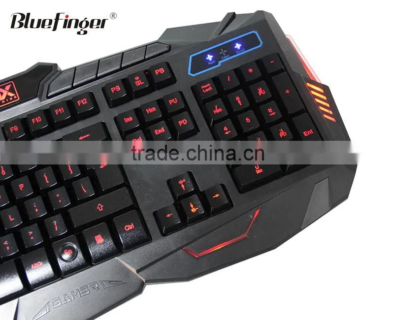 2400DPI Adjustable USB backlit keyboard and mouse for computer