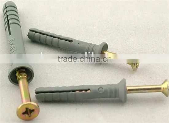 made in china plastic anchor with nail