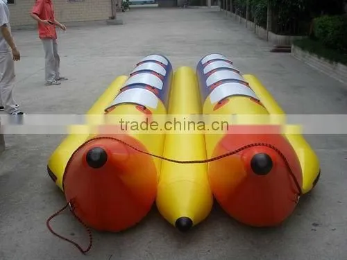 2016 double tube inflatable banana boat fly fish