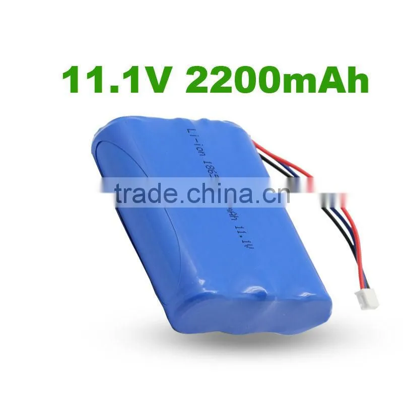 3s 11.1V 2200mAh Li-ion battery for portable device