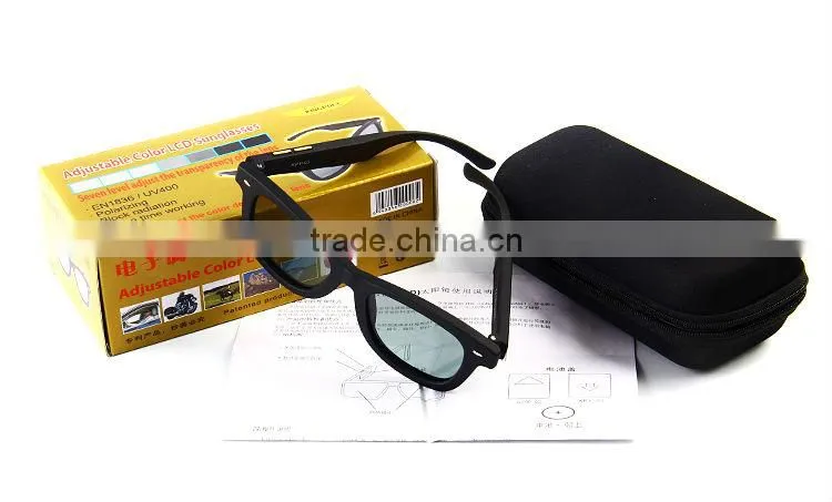 2013 New designer Adjustable color LCD Sunglasses
