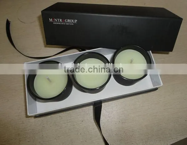 Luxury Scented Soy Wax Candle Set in Glass Jar