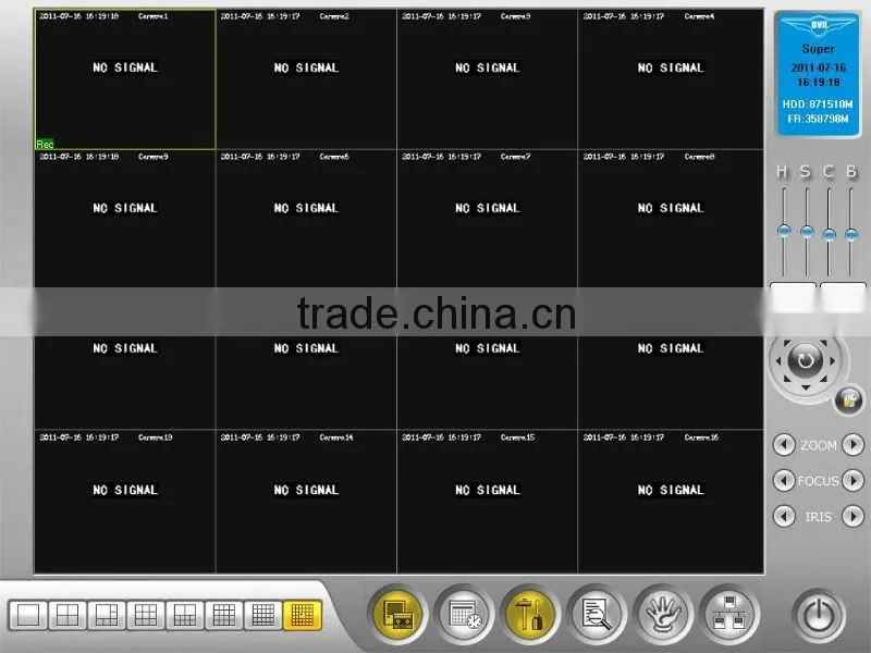 16 channel hikvision board dvr capture card HK-DS4016HCI