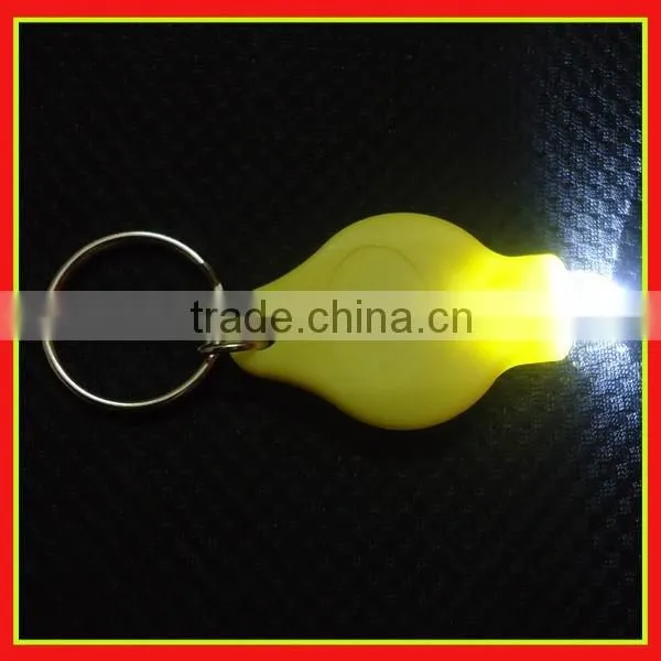 Branded led light up keychain,UV light led keychain,purple colour led keychain light