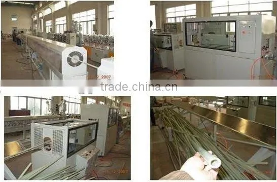 PP-R PE tube extrusion line / plastic pipe making machine