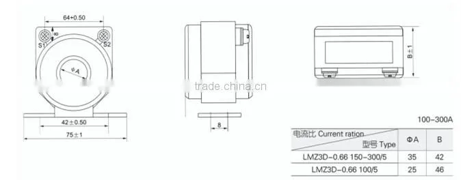 LMZ3(D)-0.66 electric current transformer 0.66kv