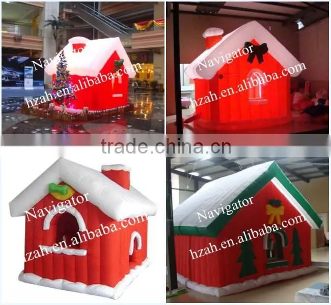 Cheap Brown Inflatable Christmas House Inflatable Log Cabin House for Sale