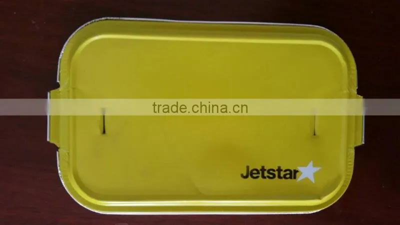 top China thick golden color food container aluminum foil