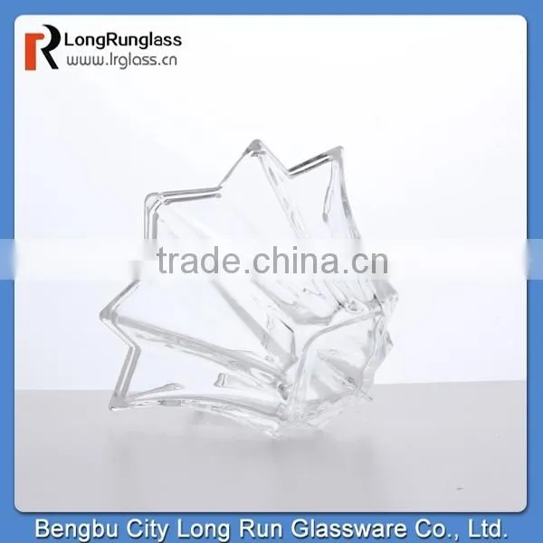 longrun hot new products for 2015 195g high white glass material glass fruit plate wholesale price