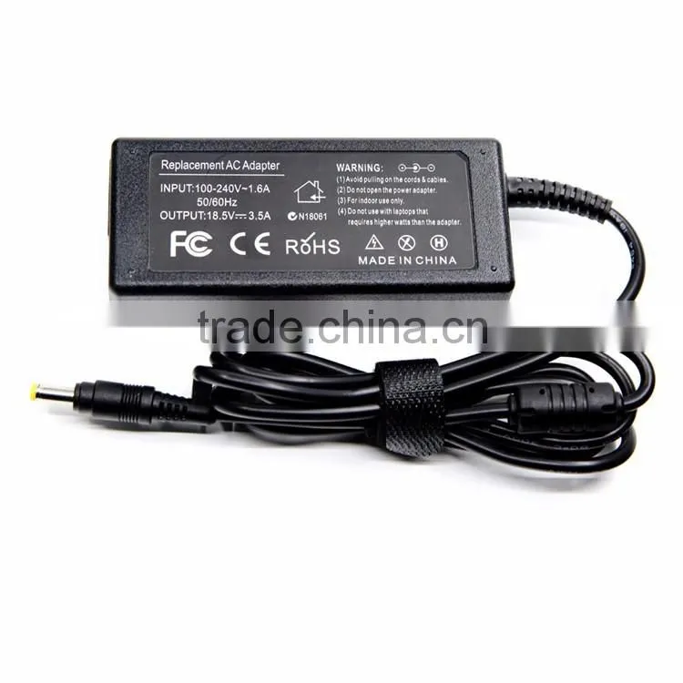 Laptop Adapter 18.5V 3.5A AC Adapter 100-240V for HP with CE