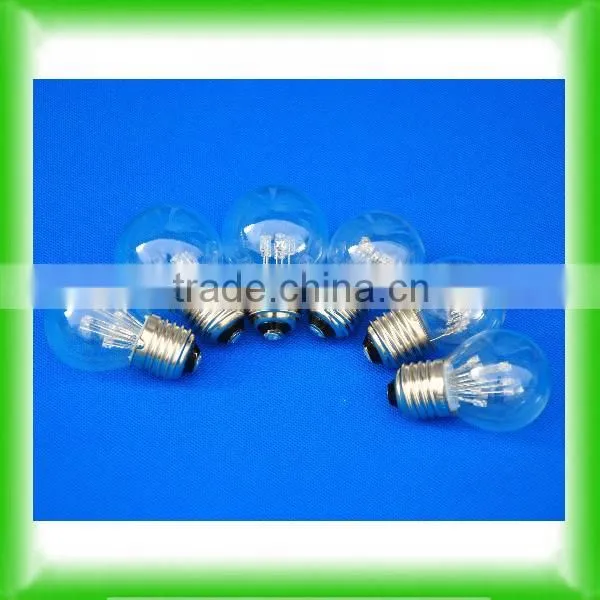 LED G40/G45 bulbs blue/pink/warm white/orange/white etc