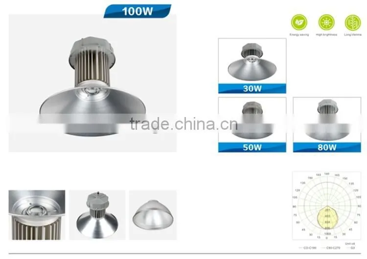 New design high power bright quality 60W 120W 150W 200W ufo led high bay light