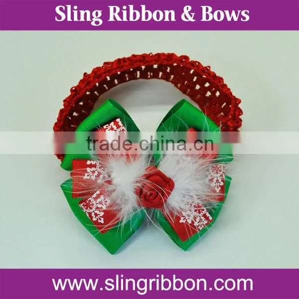Handmade Christmas Elastic Baby Headband
