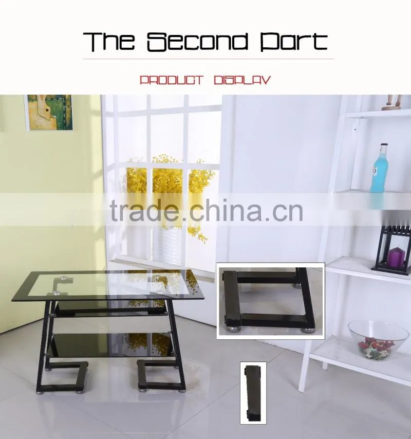 Cheap tempered glass TV stand model