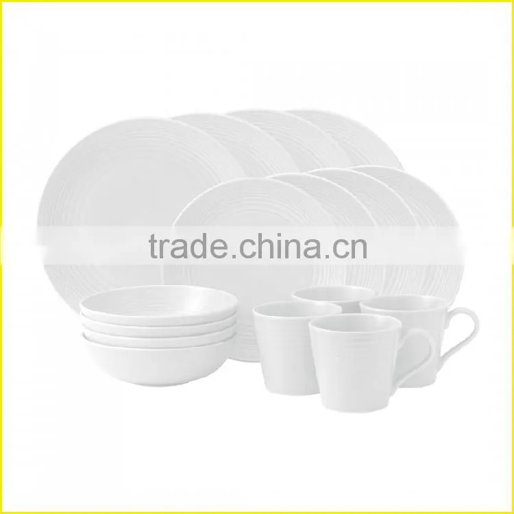Wholesale 4pcs Custom Western Porcelain Dinnerware Set,Cheap Dinner Set