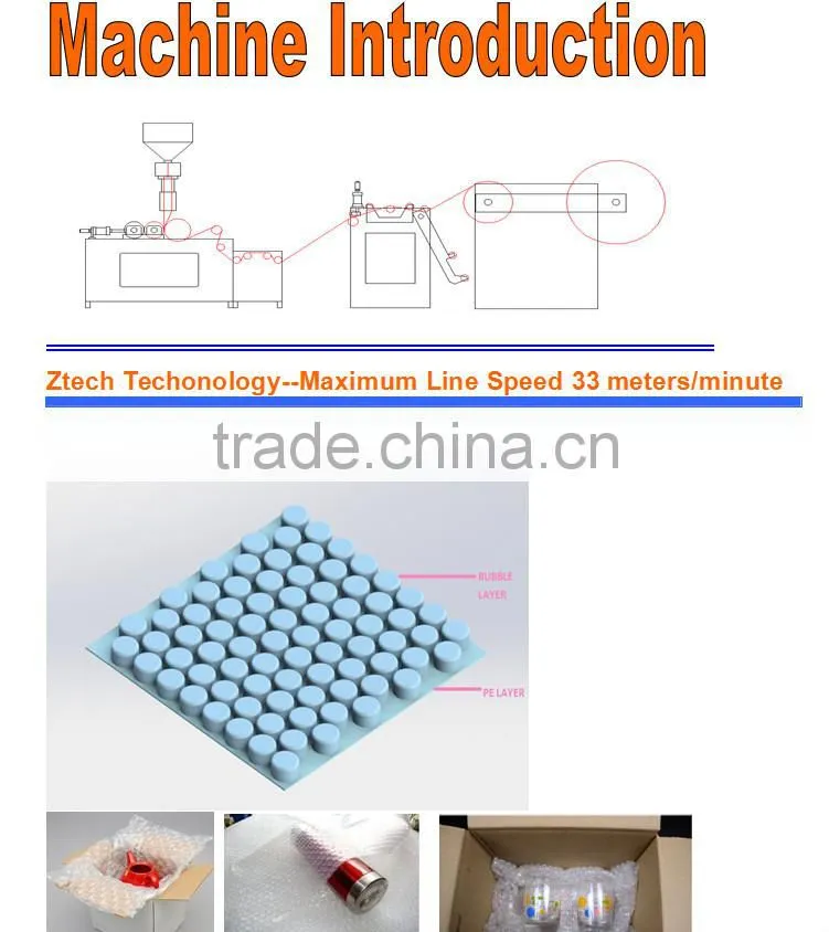 ZTECH Air Bubble Machine from China factory for packaging