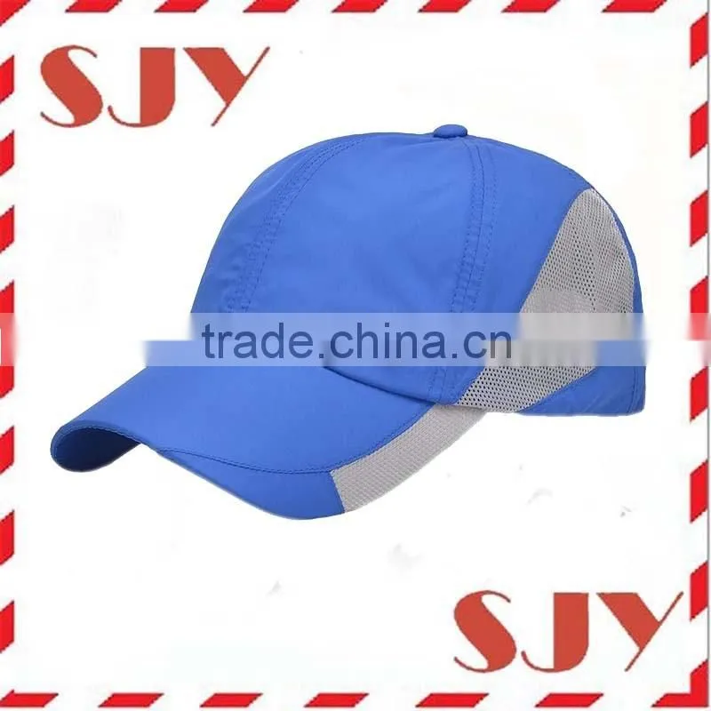 Unisex 100%polyester quick dry sport mesh baseball cap