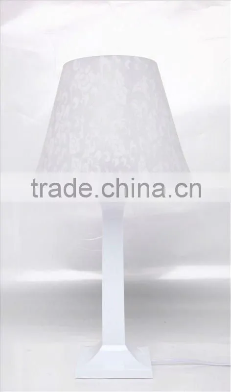 Clear crystal bedside table lamp