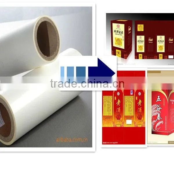 23micropopular bopp thermal lamination film; good offer pet metalized printing film