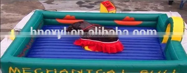 Thrilling Inflatable bungee bull riding machine