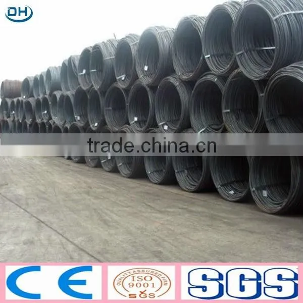 SAE1008 5.5mm hot rolled steel wire rod price in coil