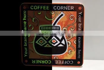 Wholesale sublimation heat printing square Polymer Coaster/customized Coaster
