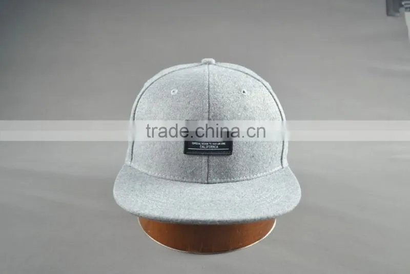 Custom cheap flat brim fitted caps