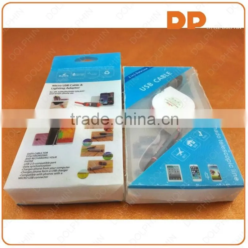 wholesale alibaba charger cable usb date 2 in 1 chargers cable for iphone and mobile phone
