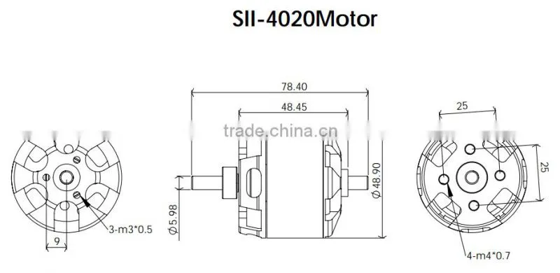 Scorpion SII-4020-630KV Motor for Aeroplane