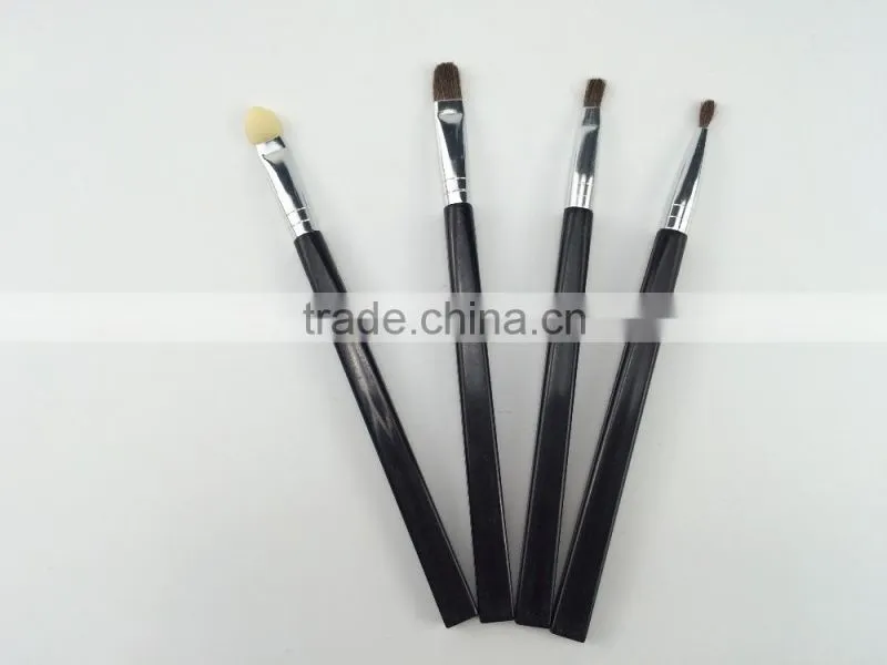 wholesale promotion 6pcs black hair and black handle makeup brush set free sample