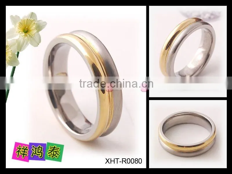 Stainless titanium tungsten ring /magnetic/hematite/health